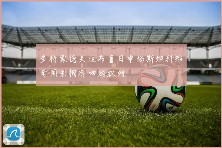 多特蒙德关注布鲁日中场斯坦科维奇国米拥有回购权利